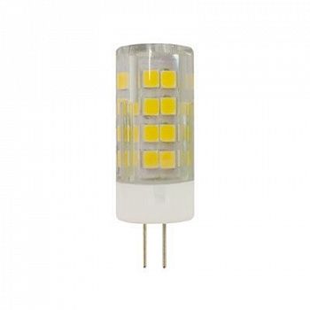 Лампа светодиодная LED JC-3,5W-220V-CER-827-G4 (диод, капсула, 3,5Вт, тепл, G4) ЭРА