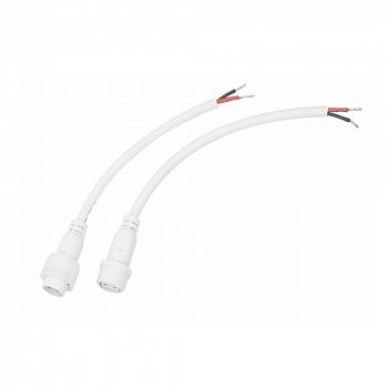 Соединительный кабель (2pin) 2х1,0мм2 300V белый IP67 Rexant