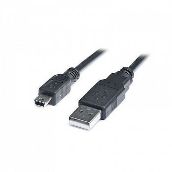 Кабель USB AM - miniB 1.8м, Rexant, черный