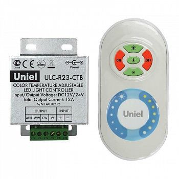 UNIEL ULC-R23-CNB White Контроллер для мультибелыми источниками света с ДУ ,белый