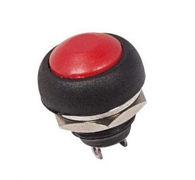 Выкл.-кнопка 250V 1А микро нефиксируемая красная REXANT