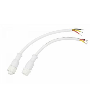 Соединительный кабель (3pin) 3х0,5мм2 300V белый IP67 Rexant