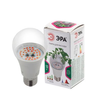 ЭРА LED FITO-10W-RB-E27 светодиодная лампа (д/растений)