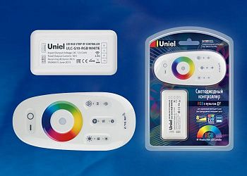UNIEL ULC-G10-RGB WH Контроллер с пультом ДУ ИК для RGB 12/24B, 2.4ГГц.Volpe