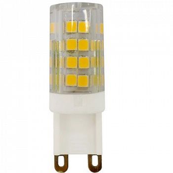 Лампа светодиодная LED JCD-5W-CER-827-G9 (диод, капсула, 5Вт, тепл, G9) ЭРА