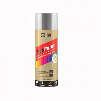 Краска аэрозоль 520мл, серебрянный металл Sila HOME Max Paint RAL007