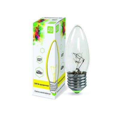Лампа накаливания B35 40W E27 CL ASD