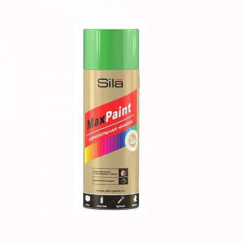 Краска аэрозоль 520мл, лиственно-зеленый Sila HOME Max Paint RAL6002